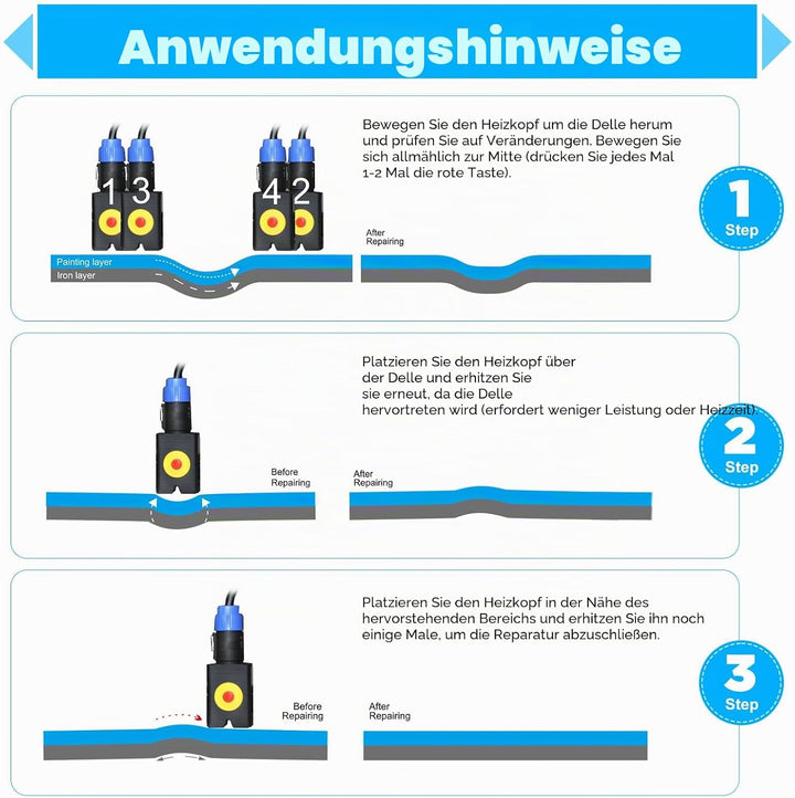 1380W Auto Dellenreparatur Werkzeug Induktionsheizung mit Gehäuse Hot Box PDR Paintless Dent Removal