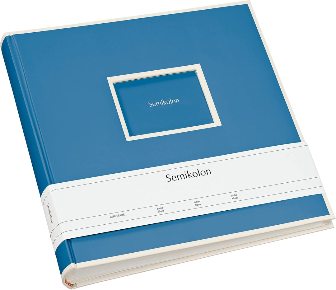 Semikolon 364058 Jumbo Album - 30x30 cm, 100 Seiten cremefarben, für 10x15 Fotos, mit Pergaminpapier