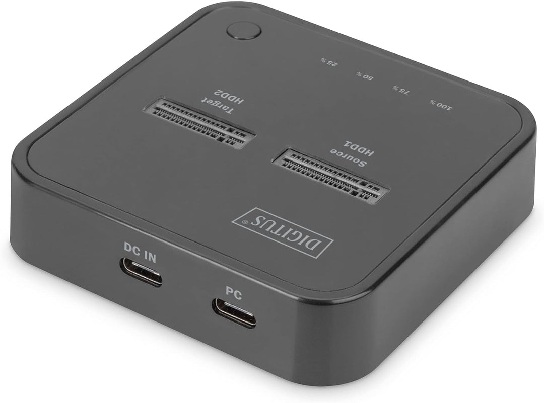 DIGITUS USB Typ-C 3.1 Duale M.2 NVMe SSD-Dockingstation - M.2-Modultyp 22110, 2280, 2260, 2242 - M/B