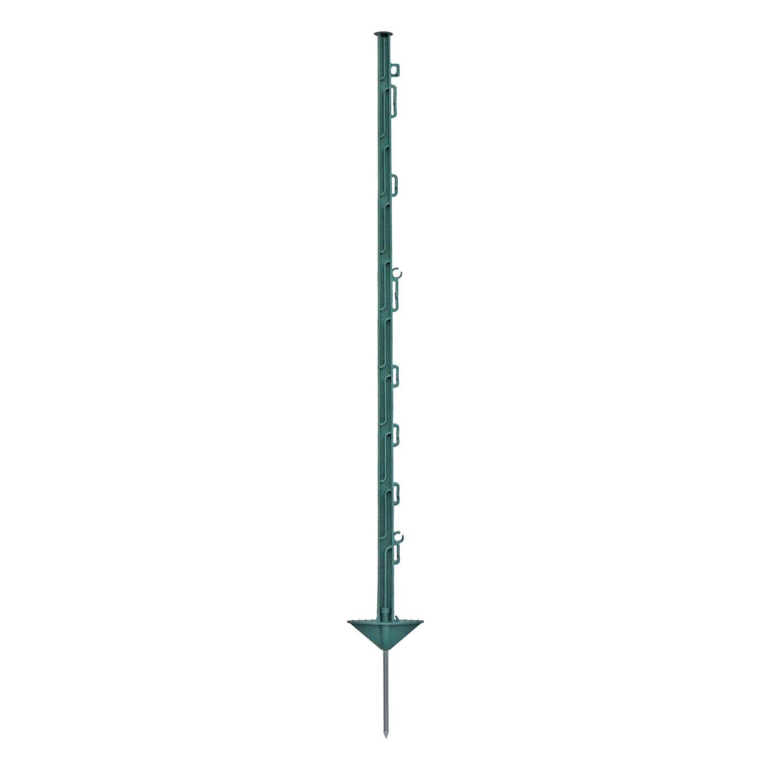 VOSS.farming 20x Kunststoffpfähle, 105cm, 10 Ösen, grün