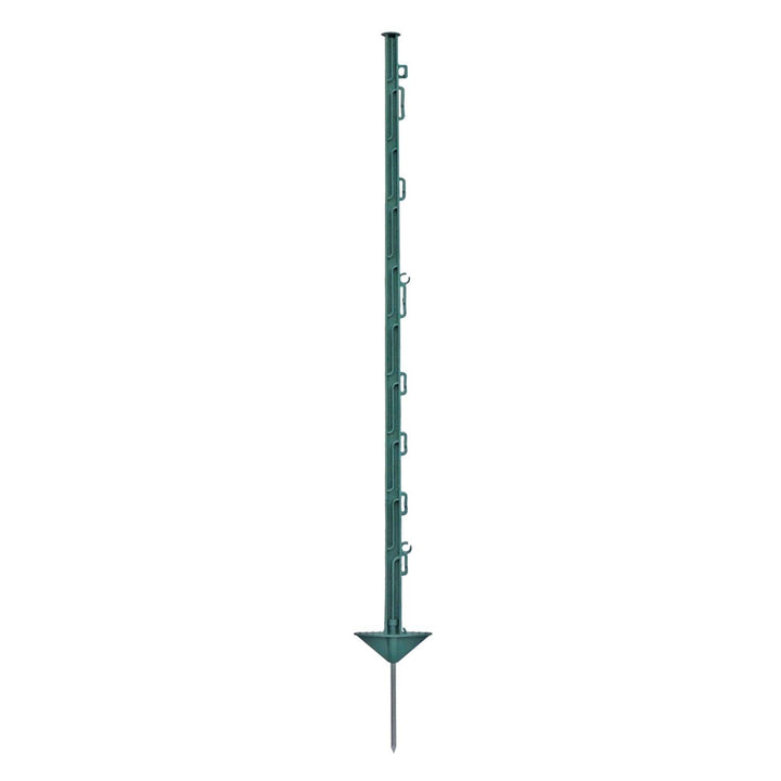 VOSS.farming 20x Kunststoffpfähle, 105cm, 10 Ösen, grün