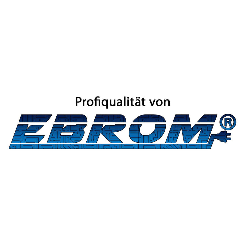 EBROM – NYM-J 7x1,5 mm² (mm2) Mantel GRAU, 7 Litzen FARBIG zur perfekten Zuordnung bei der Installat