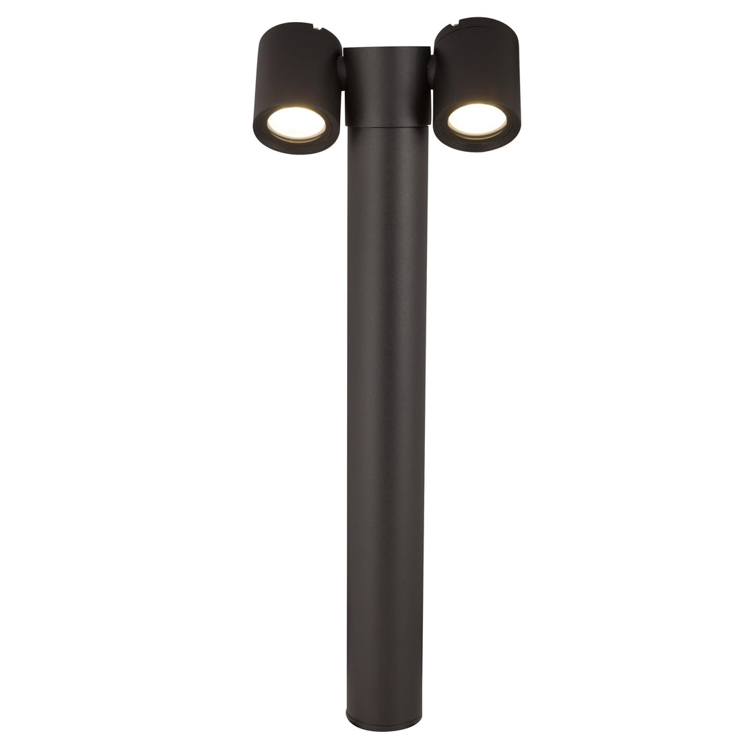 MAYTONI DECORATIVE LIGHTING Schwarze Wegeleuchte, 2-flammig, modern, einstellbare Lichtrichtung, IP5