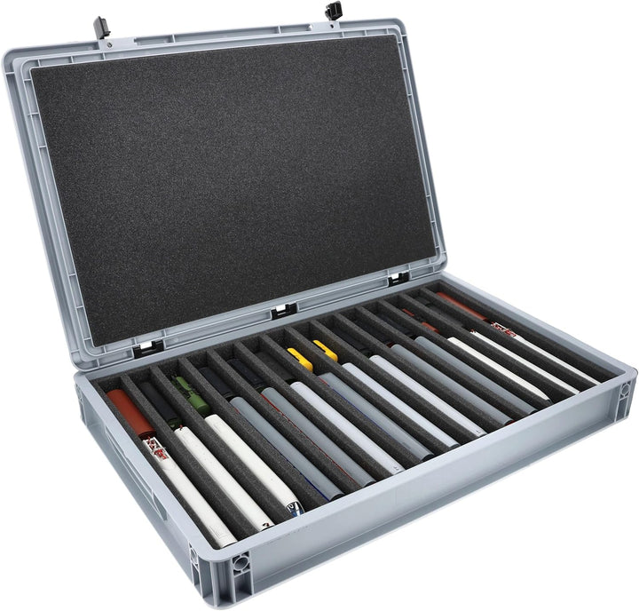 Feldherr Eurobox 60 x 40 cm Set für Modelleisenbahnen - Spur TT - 14 Fächer - Schaumstoffeinlage für