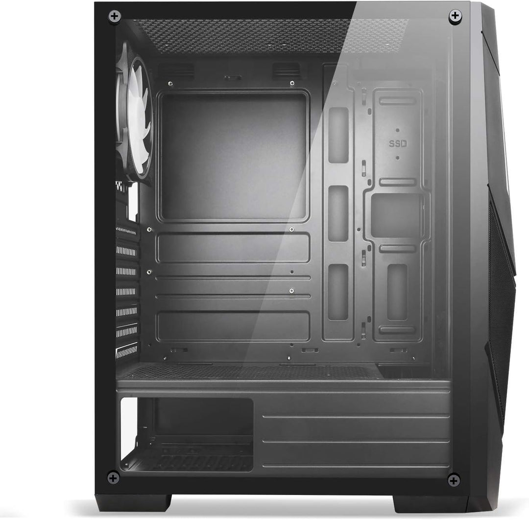 SPIRIT OF GAMER - Rogue V - PC-Gehäuse ATX/Matx/ITX - Front Und Wand Aus Gehärtetem Glas - 2 Adressi