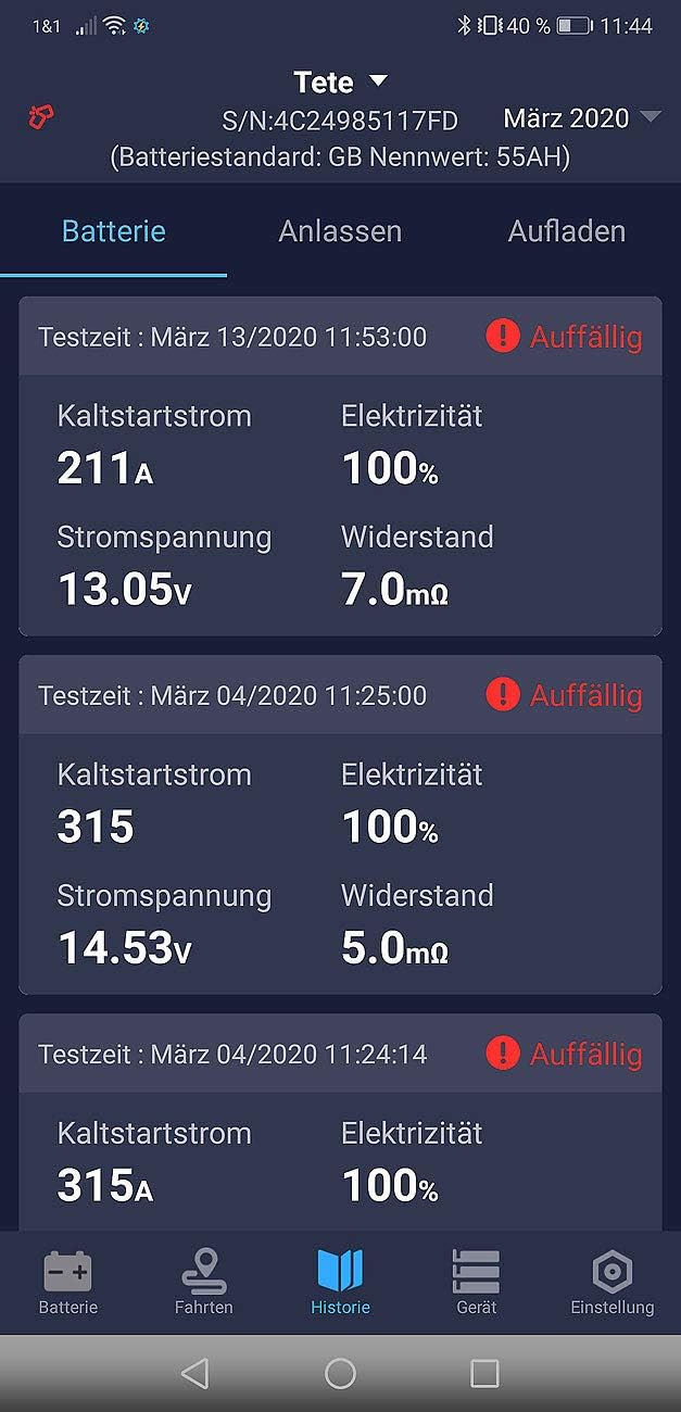 Lescars Batteriewächter 12V: Kfz-Batterietester und -Wächter für 12 Volt, mit Bluetooth & App, IP65
