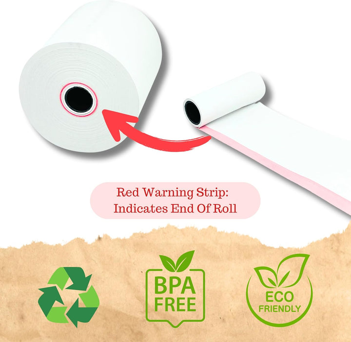 EPOS Kassen-Drucker, 3-lagig, 3-lagig, Karbonlos, EPOS-Kassen-Drucker, Quittungsrollen, Box mit 20 S