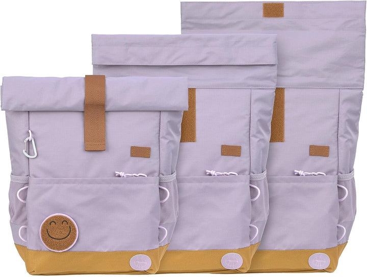 LÄSSIG Kinderrucksack mit Brustgurt, wasserabweisend, 12-15 Liter/Medium Rolltop Backpack Little Gan