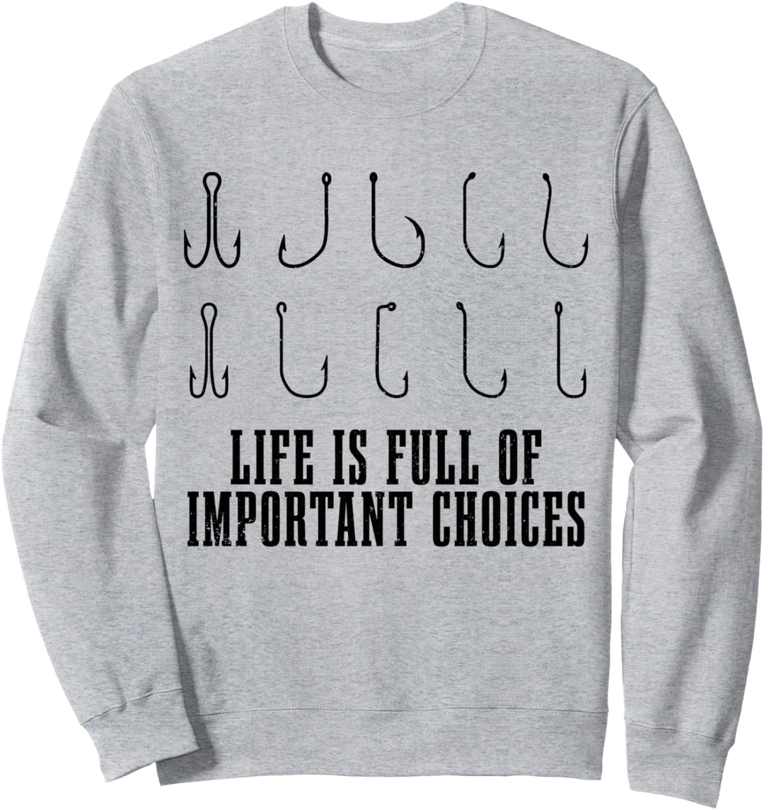 Angeln Angelhaken Spruch Lustig Angler Geschenk Sweatshirt