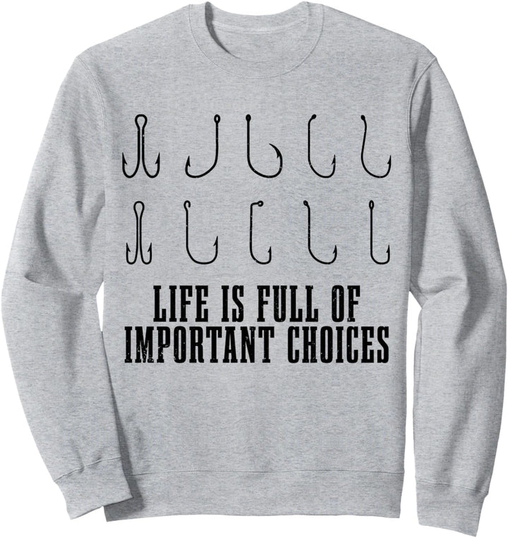 Angeln Angelhaken Spruch Lustig Angler Geschenk Sweatshirt