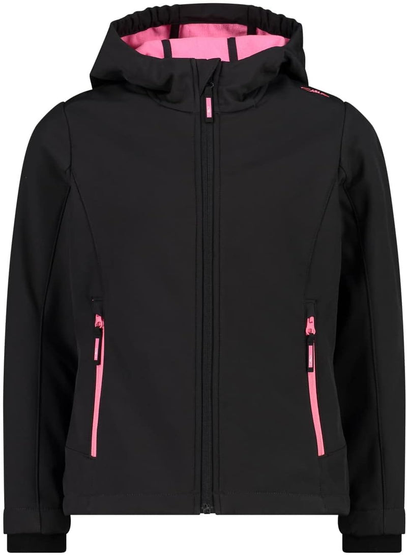 CMP Jungen Softshelljacke für Kinder Jacke (1er Pack) 98 Anthrazit-Pink Fluo, 98 Anthrazit-Pink Fluo