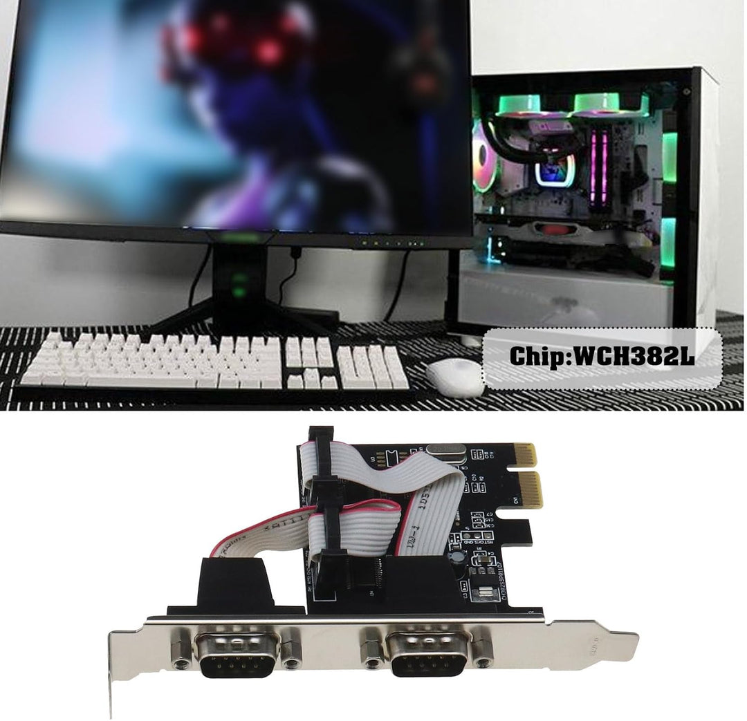 Create idea Port Card PCI Express Serielle Karte PCI Express Serieller Erweiterungsadapter PCI-E auf