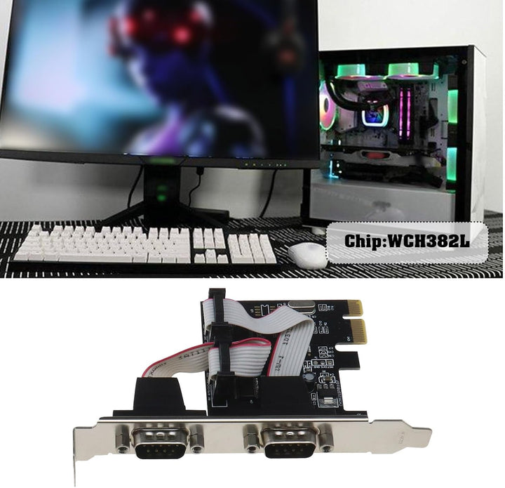 Create idea Port Card PCI Express Serielle Karte PCI Express Serieller Erweiterungsadapter PCI-E auf