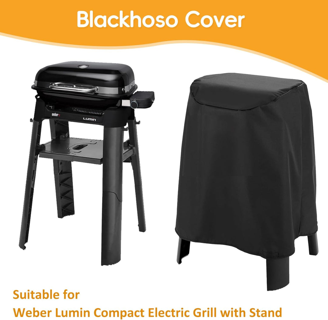Grillabdeckung für Weber Lumin Elektrogrill mit Ständer, Lumin Kompaktgrill mit Ständer, 600D Heavy