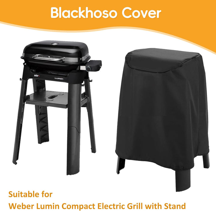 Grillabdeckung für Weber Lumin Elektrogrill mit Ständer, Lumin Kompaktgrill mit Ständer, 600D Heavy