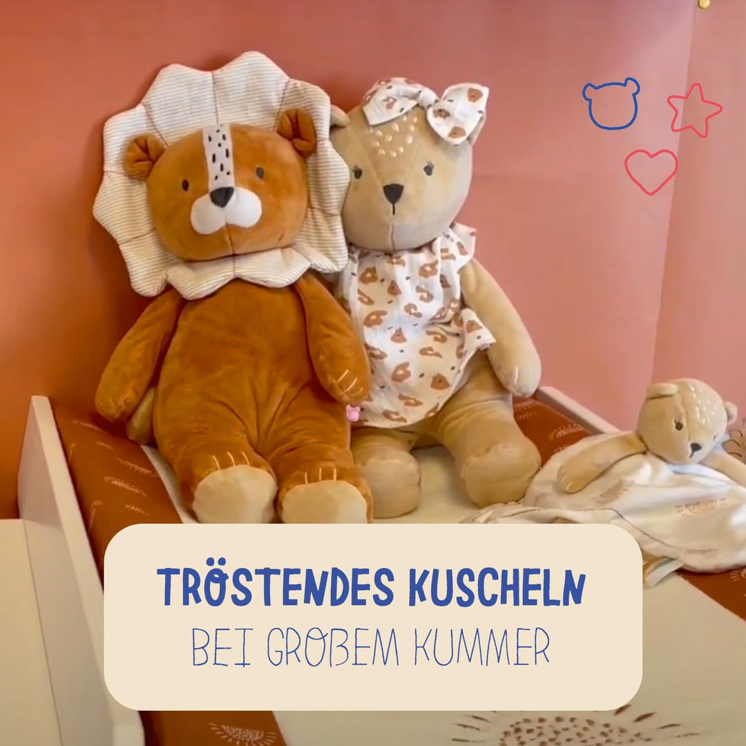 Noukie's - Plüsch für Kinder - Kleines Kuscheltier Kendi - Schmusetuch Bio-Baumwolle - Grösse für Ki