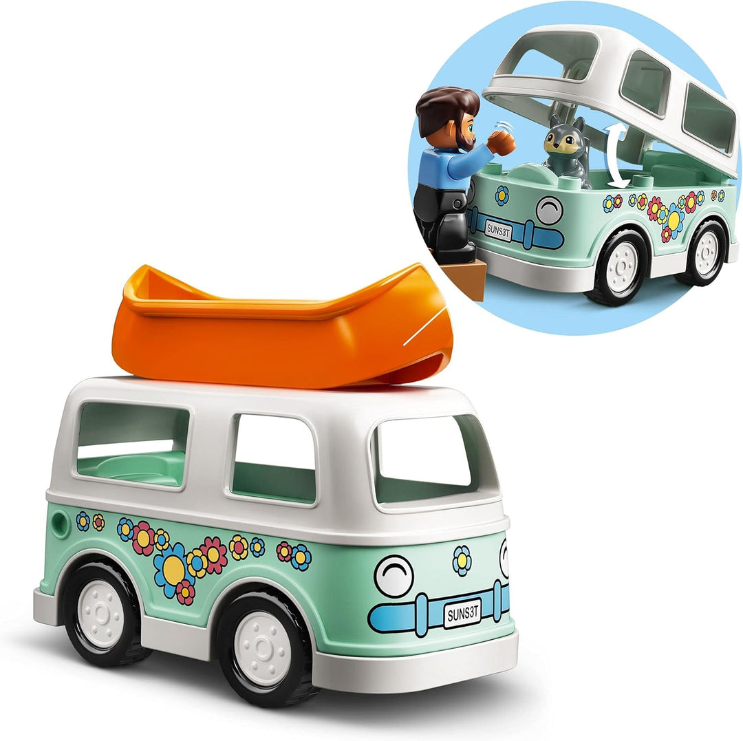 LEGO 10946 DUPLO Town Familienabenteuer mit Campingbus Single, Single