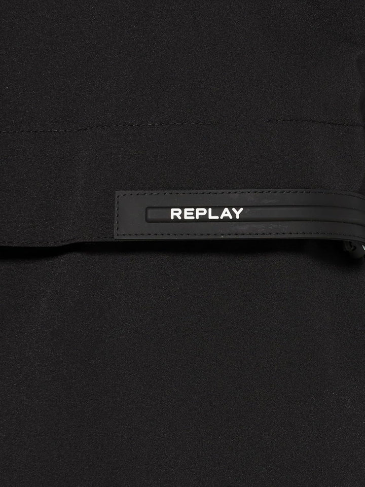 Replay Damen Mantel Regenjacke, Black 098