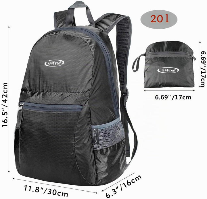 G4Free 20L Faltbarer Rucksack Ultraleichter Wanderrucksack Daypack für Männer Frauen und Kinder für