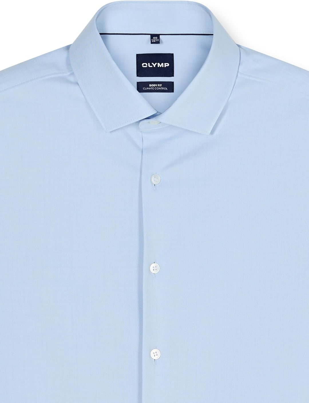 OLYMP Herren Businesshemd Langarm Level Five 24/Seven,Twill,Body fit,Modern Kent 38 Hellblau, 38 Hel