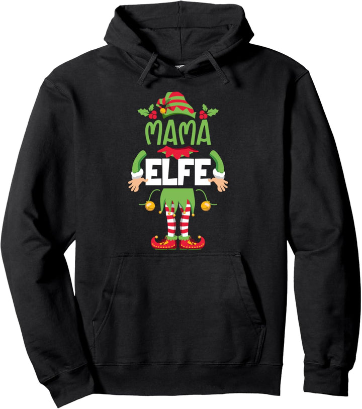 Mama Elfe Familien Outfit Weihnachten Partnerlook Elfen Pullover Hoodie