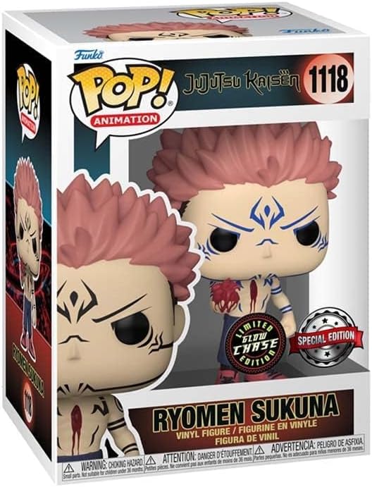 Funko Jujutsu Kaisen POP & Buddy! Animation Vinyl-Figur Sukuna mit Herz 9 cm