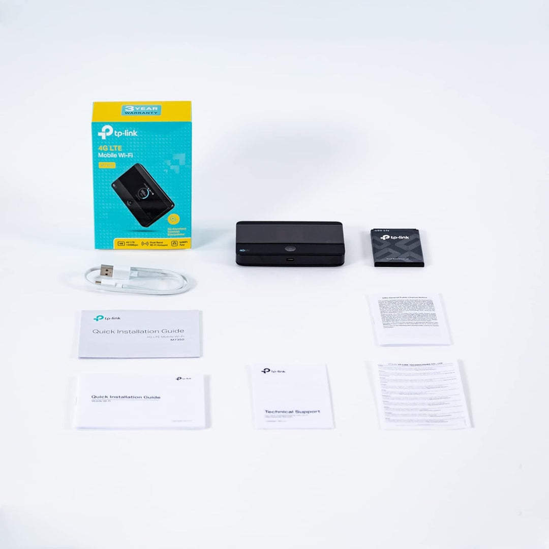 TP-Link M7350 - 4G (CAT4) Tragbarer WLAN-Router, MiFi, Farbbildschirm, 150 Mbit/s, 2000-mAh-Akku (8