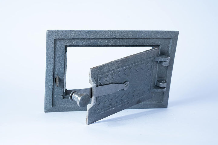 Euro Sezam - Ofentür aus Gusseisen - Massive dicke Ofentür - Pizzaofentür - DZ067 - Einzeltür mit Tü