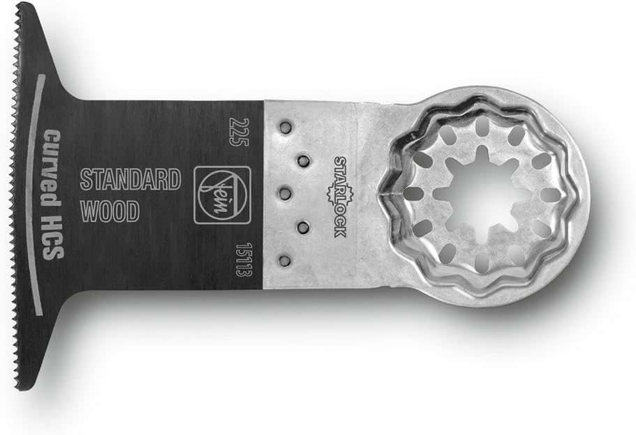 Fein 63502225240 E-Cut Standard-Sägeblatt curved Bi-Metall-Verzahnung für Holz, Gipskarton und Kunst