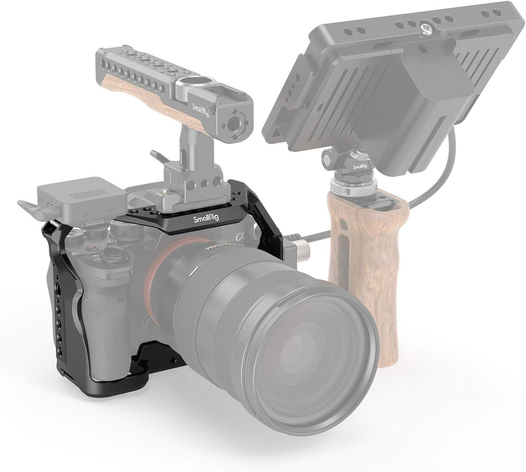 SMALLRIG A7SIII Cage Käfig für Sony A7S III Kamera mit Cold Shoe Schuh und Positionierungslöchern -
