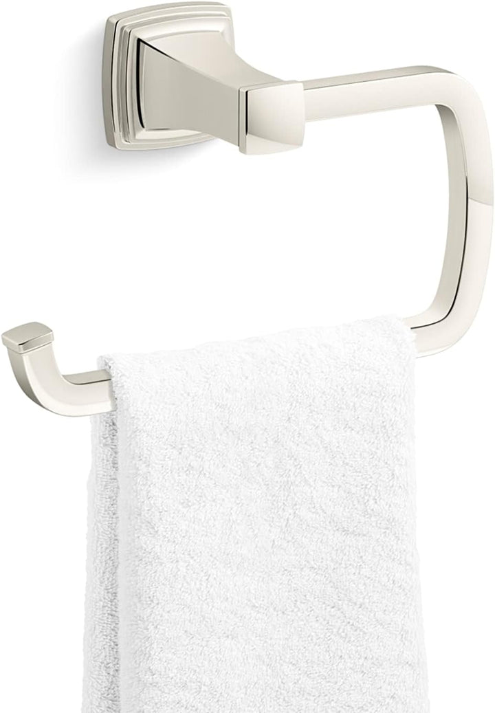 Kohler 27412-BL RIFF Handtuchring, Mattschwarz Handtuchring Mattes Schwarz, Handtuchring Mattes Schw