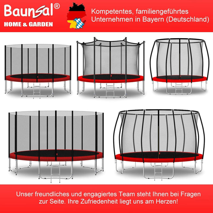 Baunsal® Trampolin Randabdeckung Ø 183 244 250 275 300 305 335 366 370 396 400 427 430 457 460 487 4