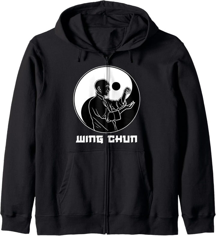 Wing Chun Chinesische Yin Yang Kung Fu Kampfkünste Balance Kapuzenjacke