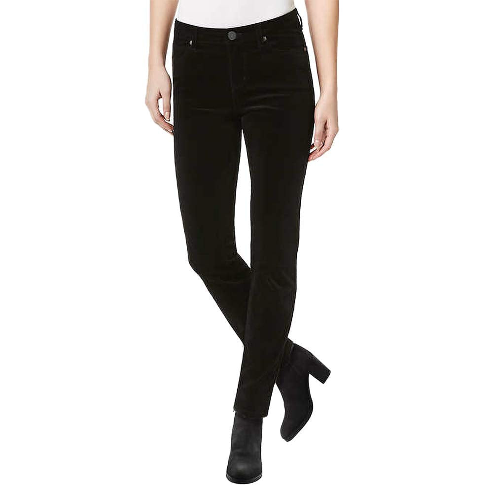 Buffalo David Bitton Womens Velvet Stretch Skinny Pant (Black, 8/29)