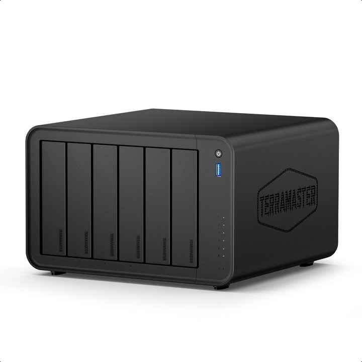 TERRAMASTER F6-425 Pro NAS-Speichersystem – 6 Einschübe, Core i3-1315U (6 Kerne, 8 Threads), 8 GB DD