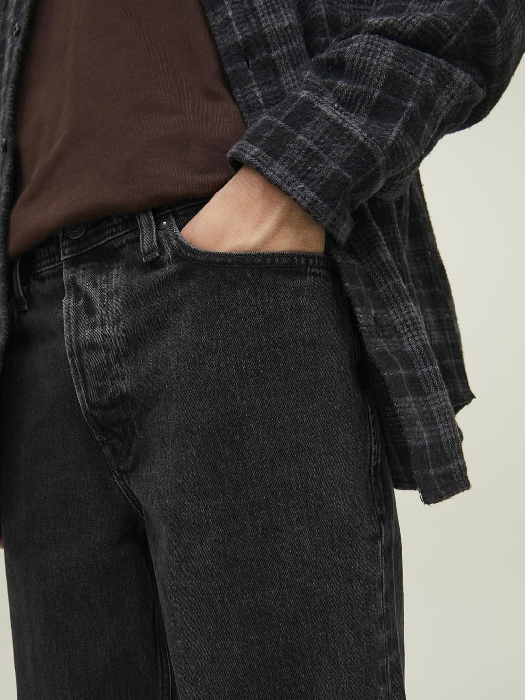 JACK &amp; JONES Male Loose fit Jeans JJIEDDIE JJORIGINAL CJ 275 PCW NOOS Loose fit Jeans 29W / 30L Blac