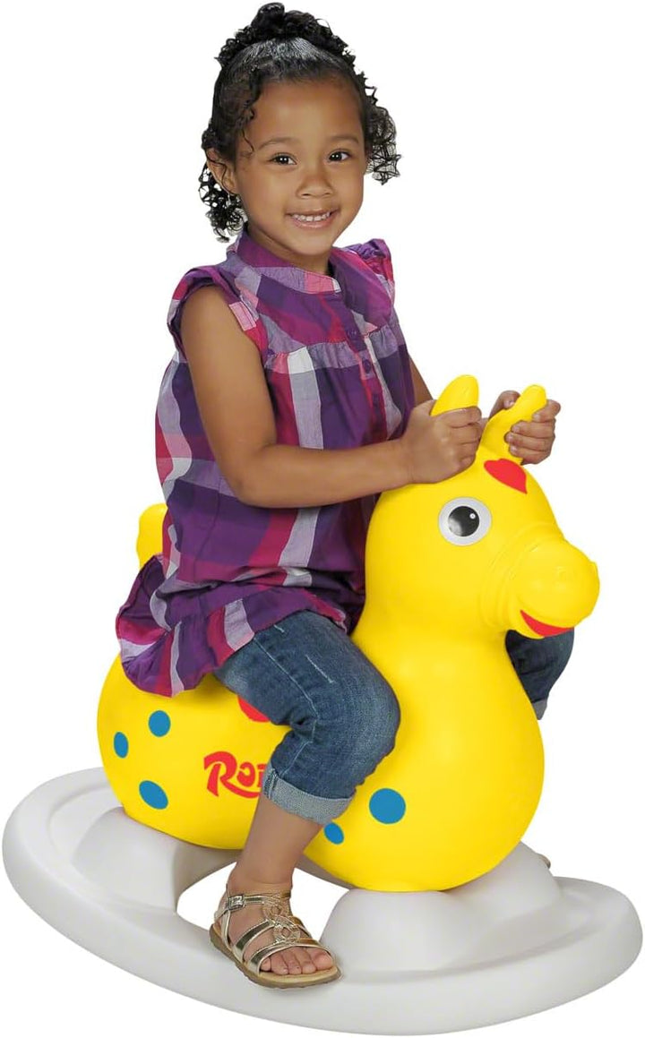 Sport-Tec Rock'n Rody mit Kufe, inkl. Pumpe Gelb, Gelb