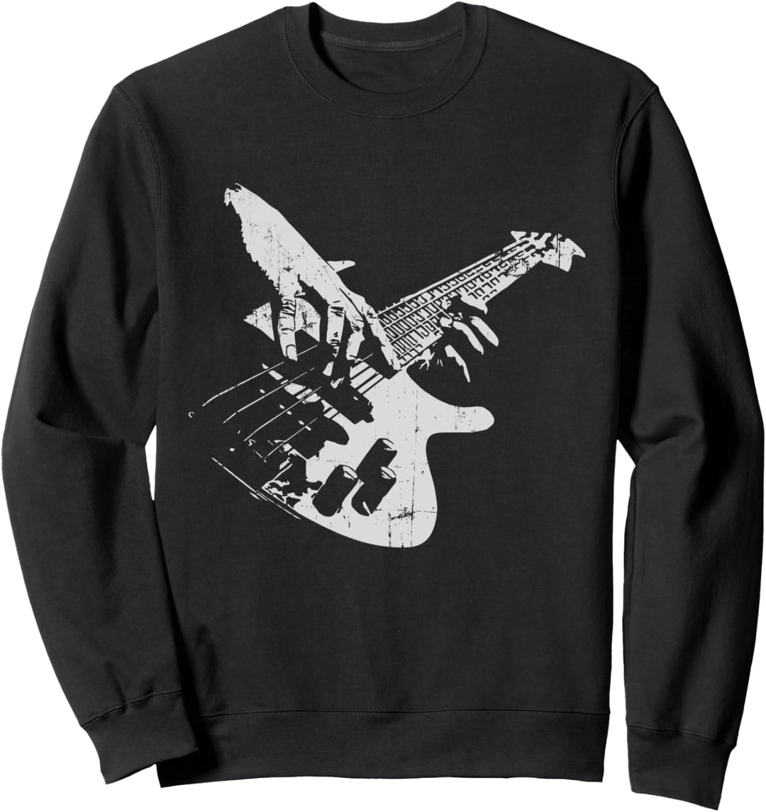Bassgitarre Vintage Geschenk für Bassist Sweatshirt
