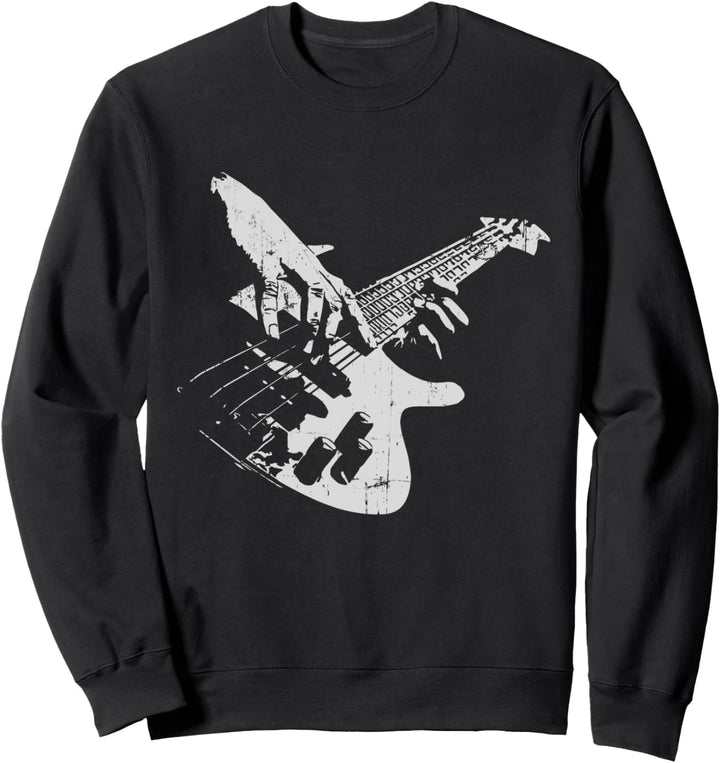 Bassgitarre Vintage Geschenk für Bassist Sweatshirt