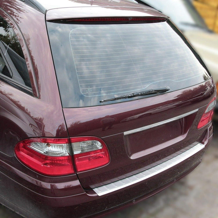 Ladekantenschutz Edelstahl CHROM kompatibel für MERCEDES E-KLASSE S211 CLASSIC | 2002-2009 | premium