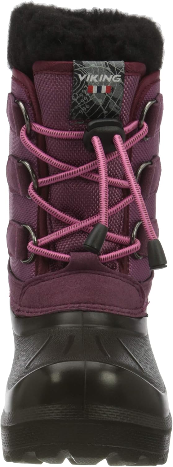 Viking Unisex Kinder IstindSchneestiefel 38 EU Dark Pink Black, 38 EU Dark Pink Black