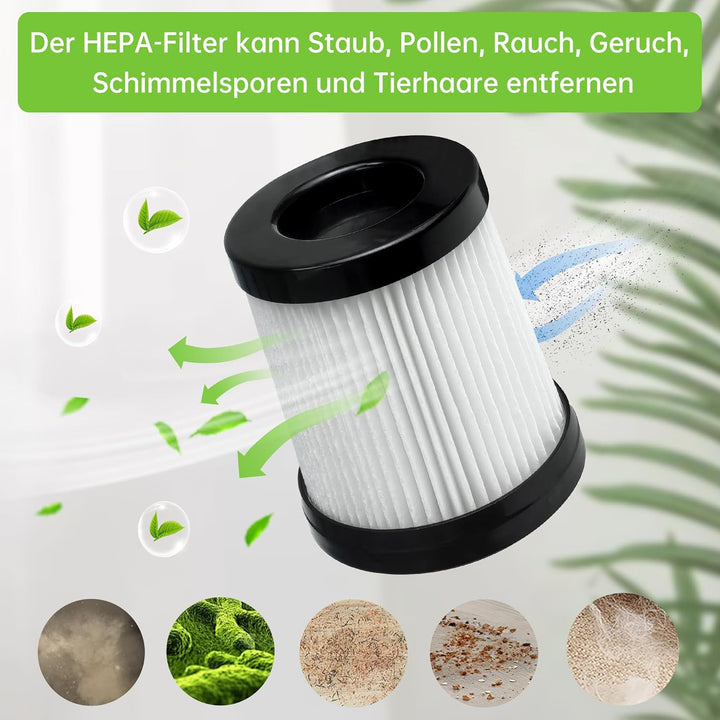 4 Stück Staubsauger HEPA Filter kompatibel mit Lubluelu 202, Ersatzteile passend für Fabuletta FSV00