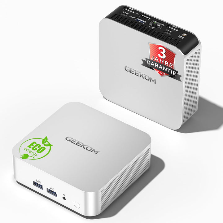 GEEKOM A6 Mini PC, AMD Ryzen 7 6800H (bis 4.7GHz), 16GB DDR5 RAM 512GB SSD, Mini Computer für Homeof