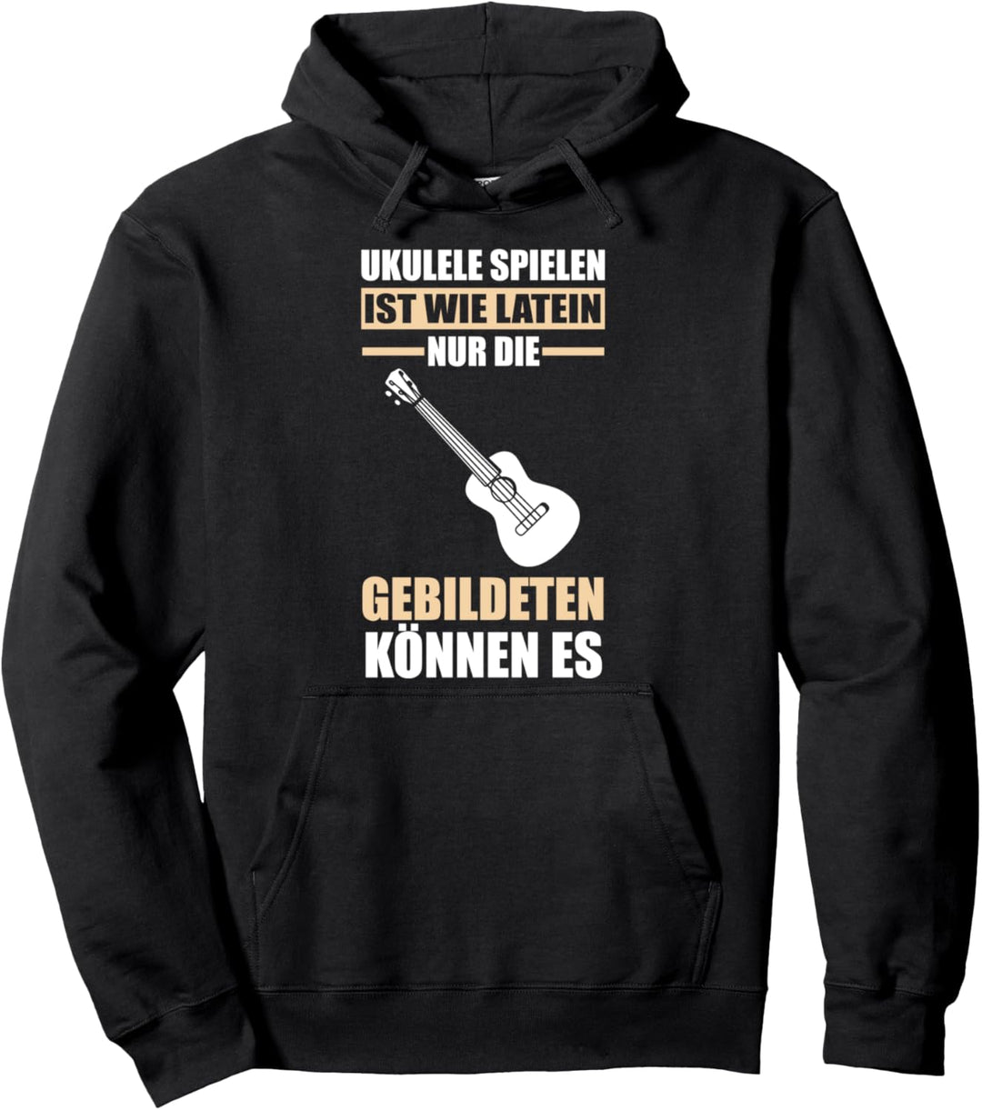 Ukulele Latein Ukuleleist Ukulelenspieler Kleine Gitarre Pullover Hoodie