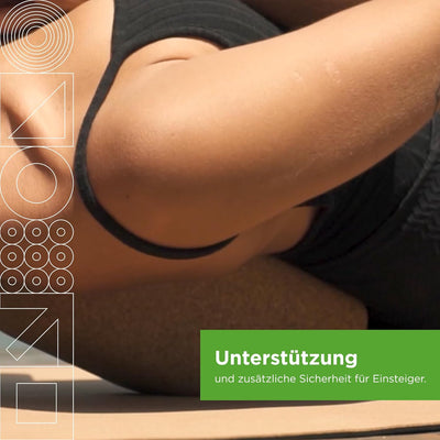 Go4Cork Kork Yoga Block in Ei-Form | 28x10x7,6 cm | Perfekter Komfort-Grip | Alternative zu Schaumst