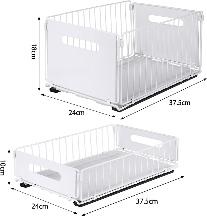 Unterregal Aufbewahrungskorb, Hängekorb Regal Unter Schrank Hängekorb Metall Korb Organizer Regalein
