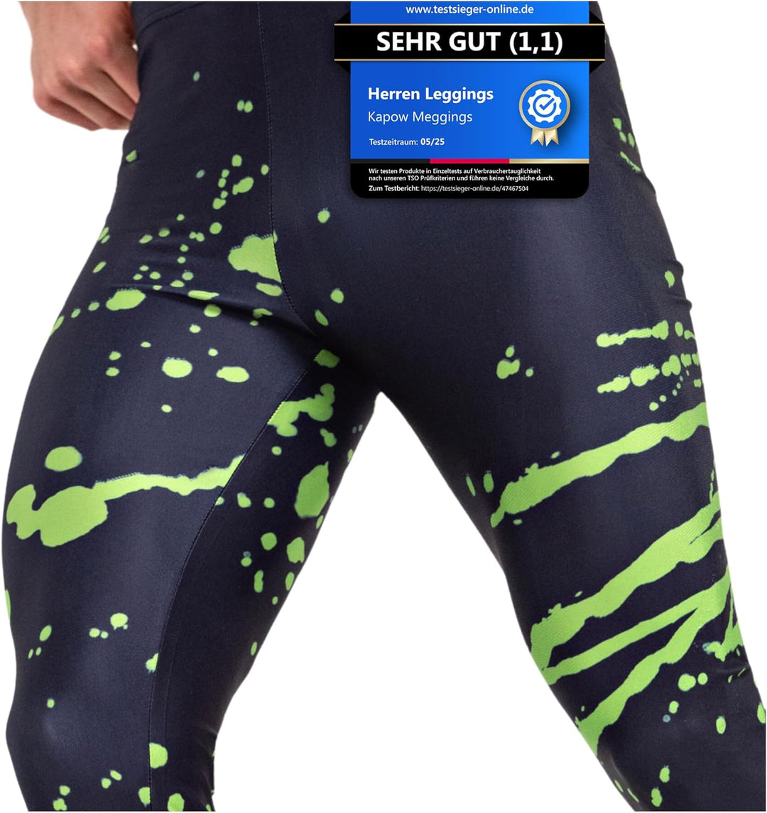 Kapow Meggings - Die originalen Männer-Leggings: Ideal für Fitness, Laufen, Mode, Festivals, Partys