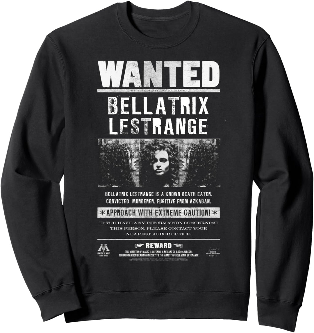 Harry Potter Bellatrix Lestrange Wanted Sweatshirt