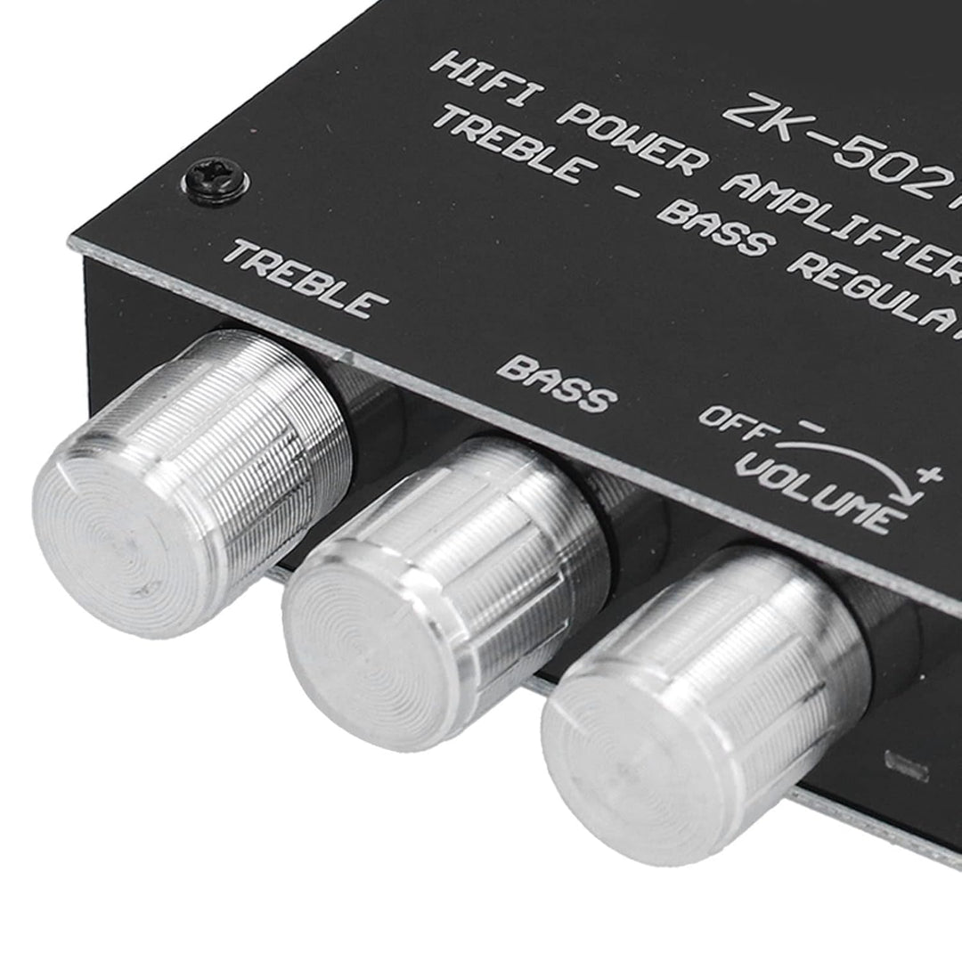 Zweikanal Leistungsverstärkermodul, Bluetooth Stereo Verstärkerplatine mit Höhen Bass Steuerung ZK-5