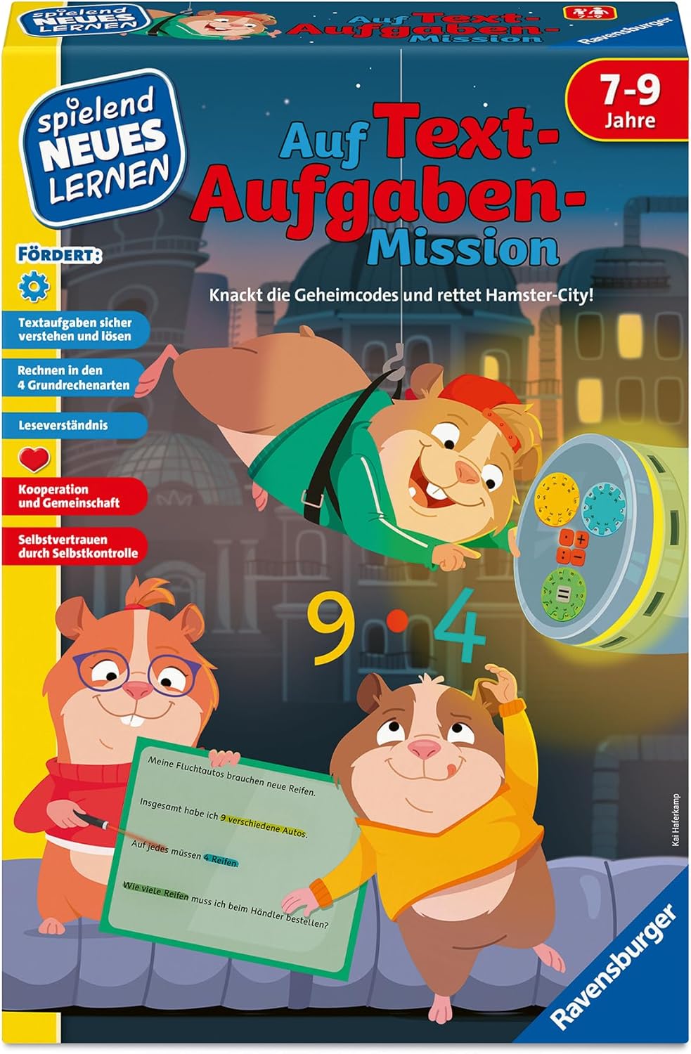 Ravensburger 24977 Auf Textaufgaben-Mission – Spielend Neues Lernen: Lernspiel, Spiele ab 7 Jahre, f